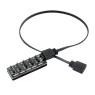 Light Control Adapter 5V/3 Pin ARGB 4 Pin Fan PWM HUB 1 to 5 Multi-Way Splitter for PC Motherboard LED Strip